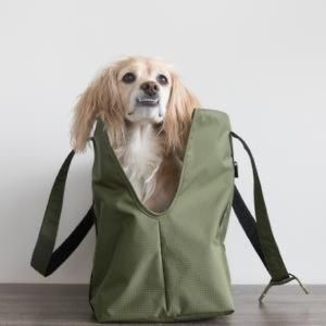 Maxpack dog tote bag in olive green